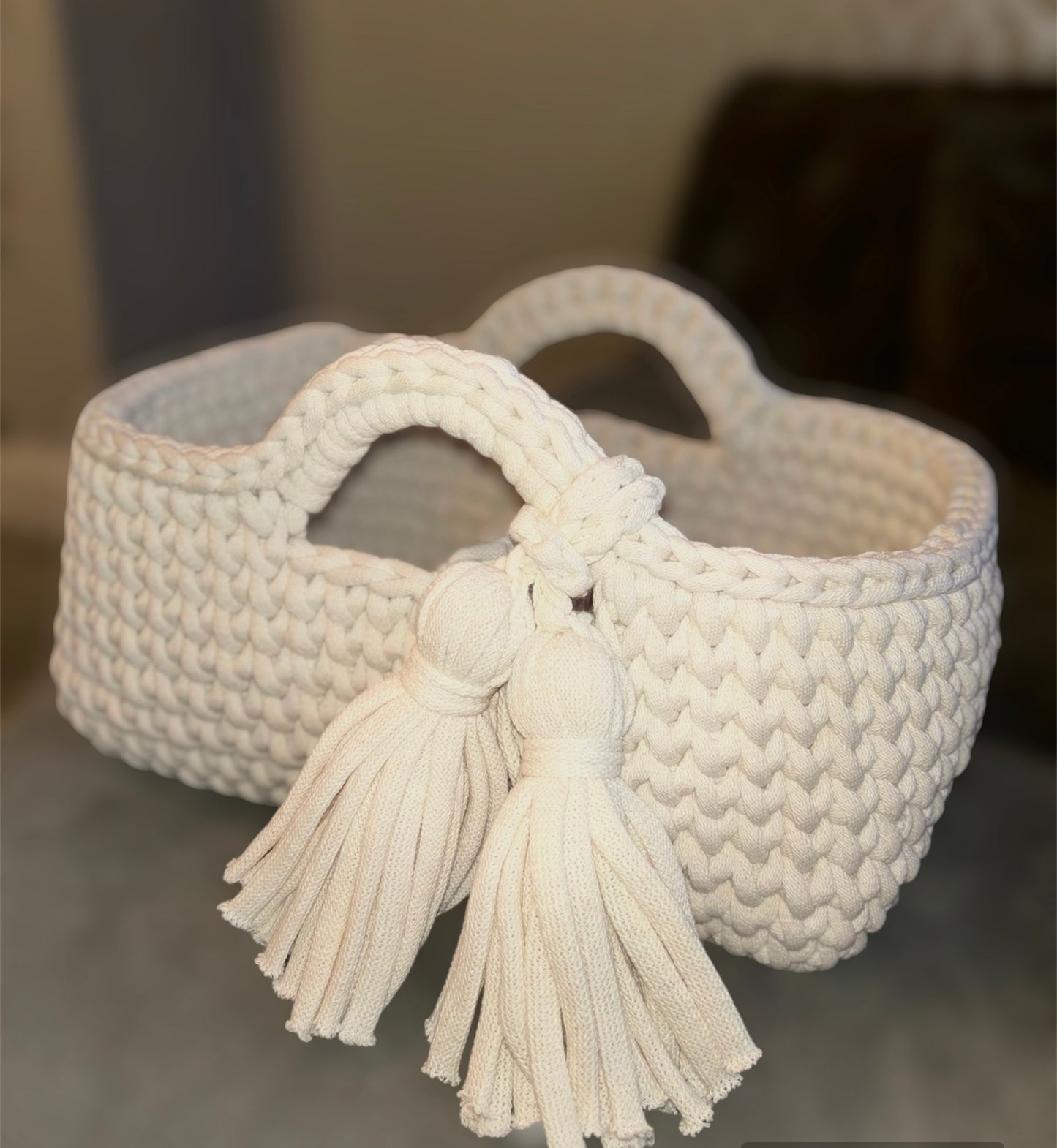 Crochet Nappy caddy