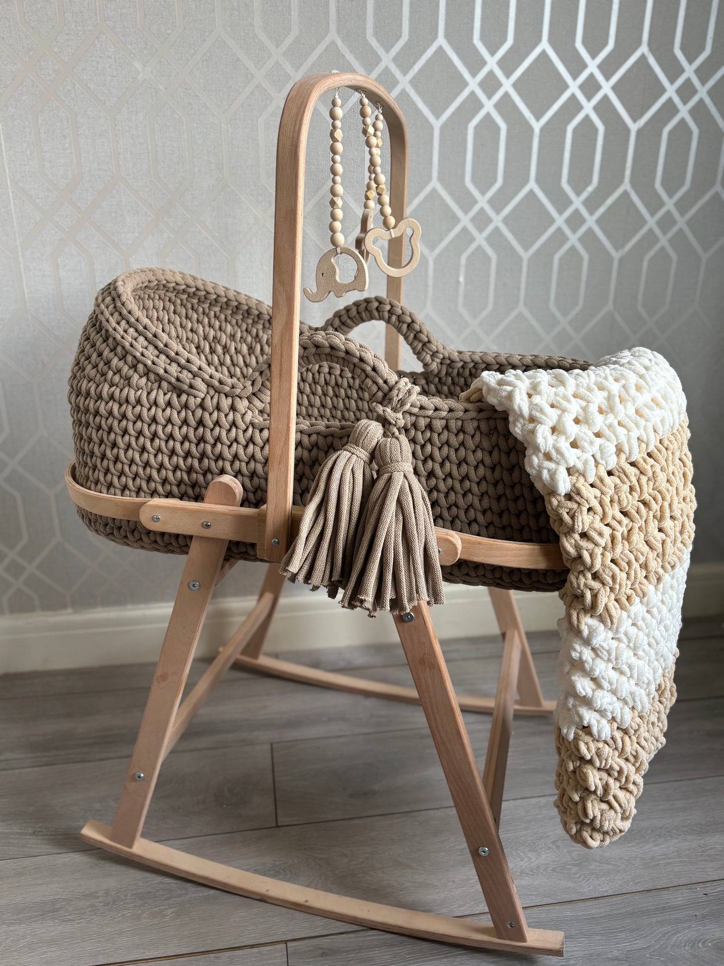 Crochet Moses basket