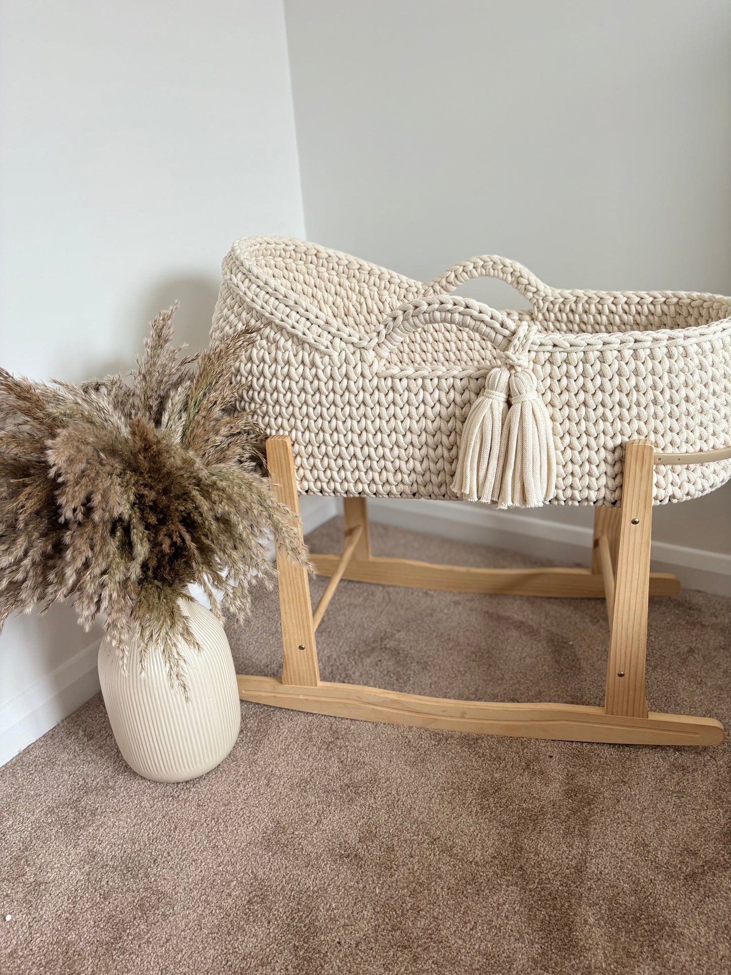 Crochet Moses Basket with hood